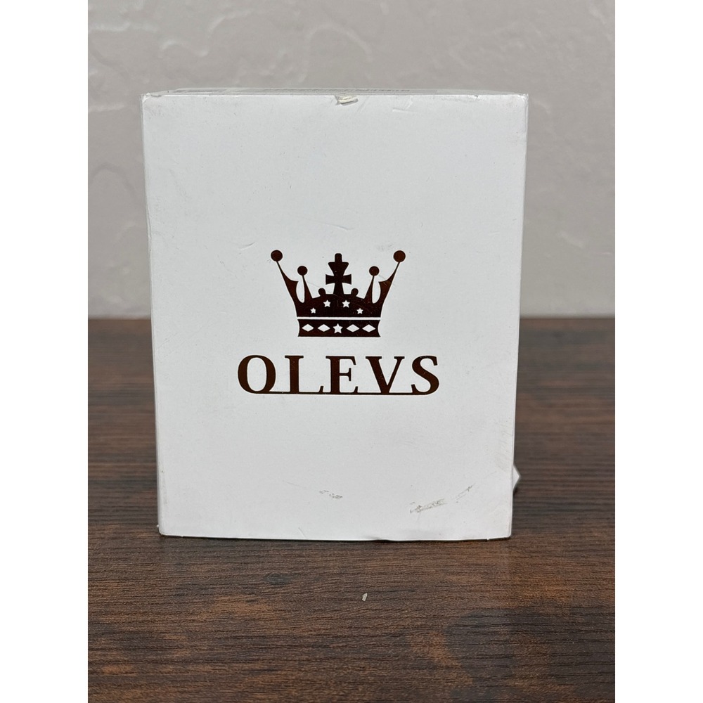 OLEVS Rose Gold White Ceramic‎ Musical Note Watch Bangle Set Treble Clef 6650